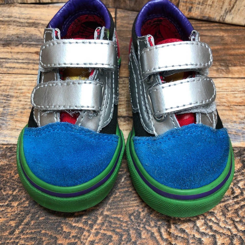 Vans Old Skool X Marvel What The Avengers Toddler Strap Sneakers 4.5 - Picture 7 of 12